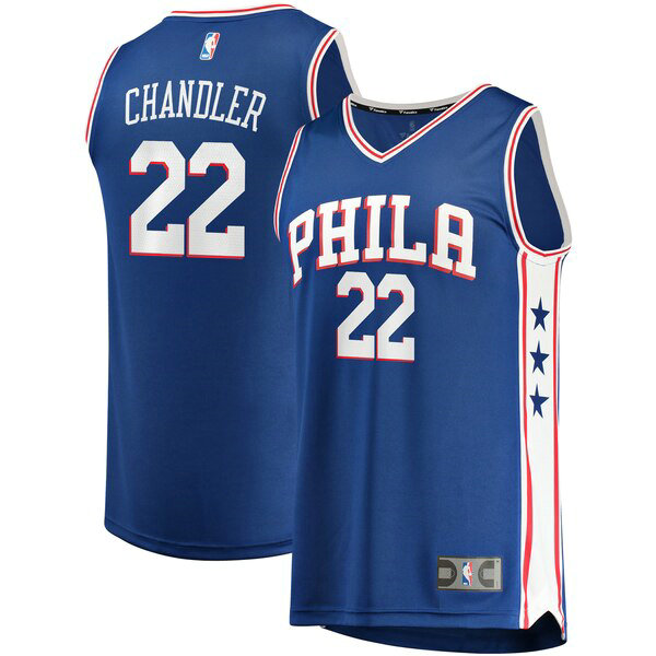 Camiseta baloncesto Wilson Chandler 22 Icon Edition Azul Philadelphia 76ers Hombre