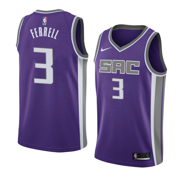 Camiseta baloncesto Yogi Ferrell 3 Icon 2018 P鐓pura Sacramento Kings Hombre