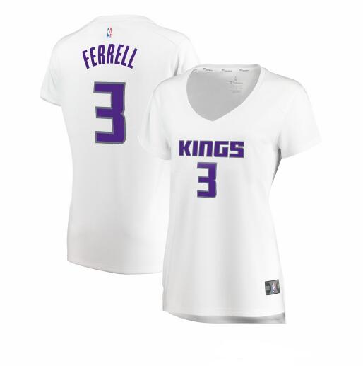 Camiseta baloncesto Yogi Ferrell 3 association edition Blanco Sacramento Kings Mujer