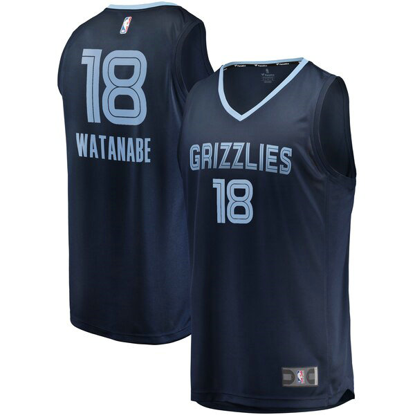 Camiseta baloncesto Yuta Watanabe 18 Icon Edition Armada Memphis Grizzlies Hombre