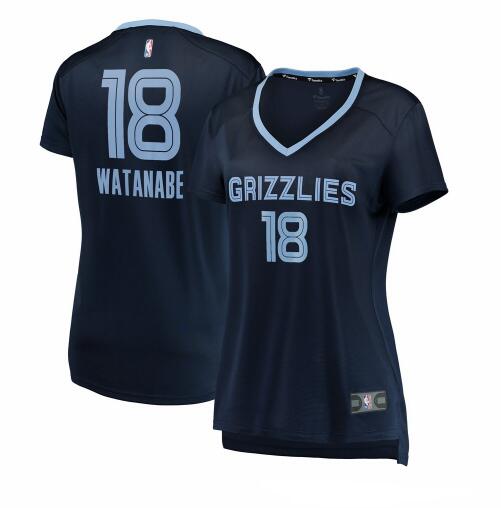 Camiseta baloncesto Yuta Watanabe 18 icon edition Armada Memphis Grizzlies Mujer