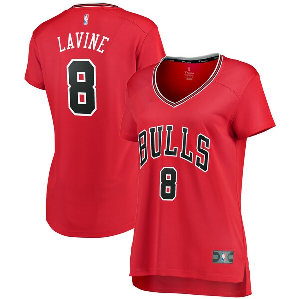 Camiseta baloncesto Zach LaVine 8 icon edition Rojo Chicago Bulls Mujer