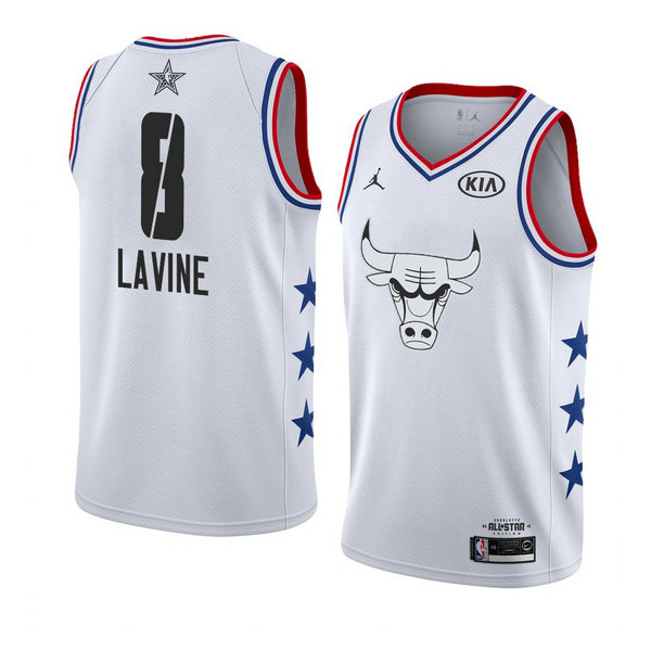 Camiseta baloncesto Zach Lavine 8 Blanco All Star 2019 Hombre