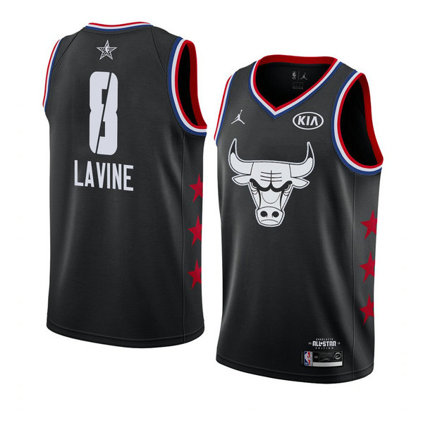 Camiseta baloncesto Zach Lavine 8 Negro All Star 2019 Hombre