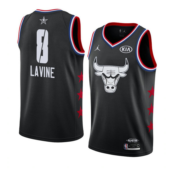 Camiseta baloncesto Zach Lavine 8 Negro All Star 2019 Hombre
