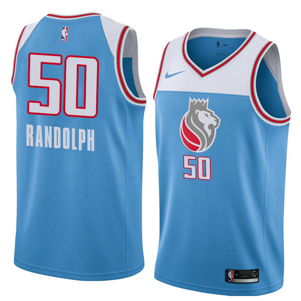 Camiseta baloncesto Zach Randolph 50 Ciudad 2018 Azul Sacramento Kings Hombre