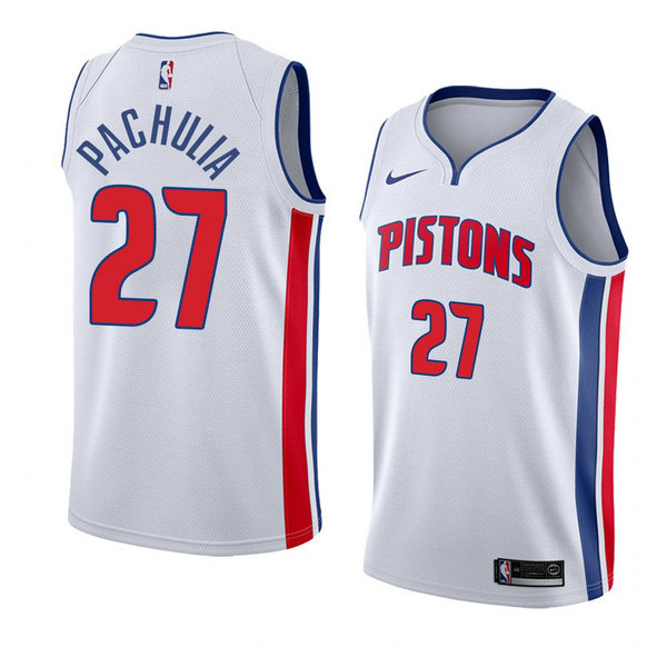 Camiseta baloncesto Zaza Pachulia 27 Association 2018 Blanco Detroit Pistons Hombre