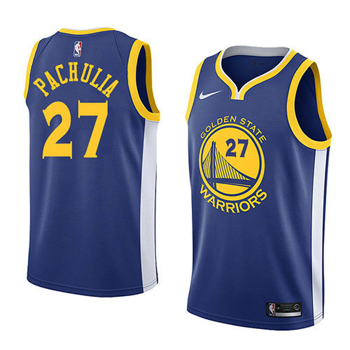 Camiseta baloncesto Zaza Pachulia 27 Icon 2018 Azul Golden State Warriors Hombre