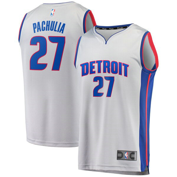 Camiseta baloncesto Zaza Pachulia 27 Statement Edition Gris Detroit Pistons Hombre