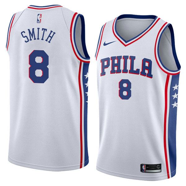 Camiseta baloncesto Zhaire Smith 8 Association 2018 Blanco Philadelphia 76ers Hombre