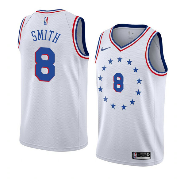 Camiseta baloncesto Zhaire Smith 8 Earned 2018-19 Blanco Philadelphia 76ers Hombre