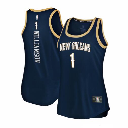 Camiseta baloncesto Zion Williamson 1 2019-2020 icon edition Armada New Orleans Pelicans Mujer