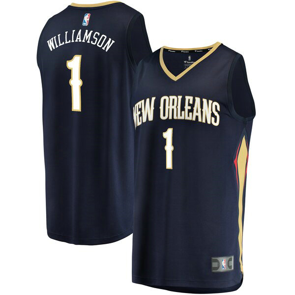 Camiseta baloncesto Zion Williamson 1 Icon Edition Armada New Orleans Pelicans Hombre
