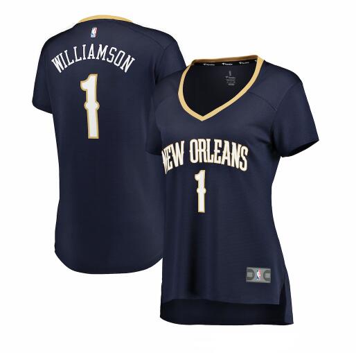 Camiseta baloncesto Zion Williamson 1 icon edition Armada New Orleans Pelicans Mujer