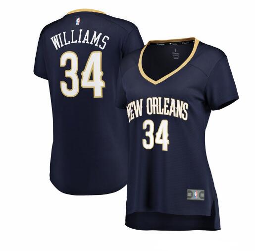 Camiseta baloncesto Zylan Cheatham 34 statement edition Rojo New Orleans Pelicans Mujer