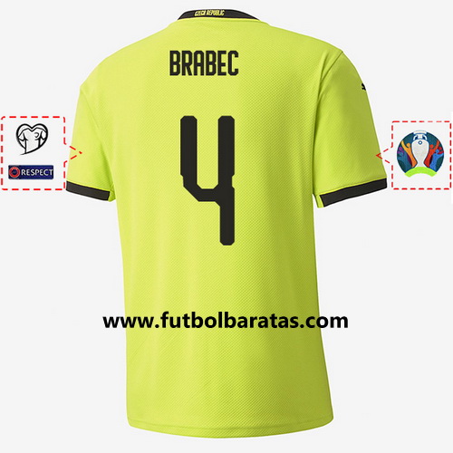 Camiseta brabec 4 República Checa 2020 Segunda Equipacion