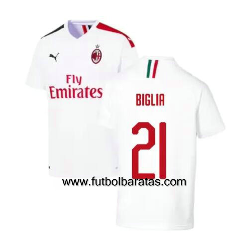 Camiseta BIGLIA 21 del Ac Milan 2019-2020 Segunda Equipacion