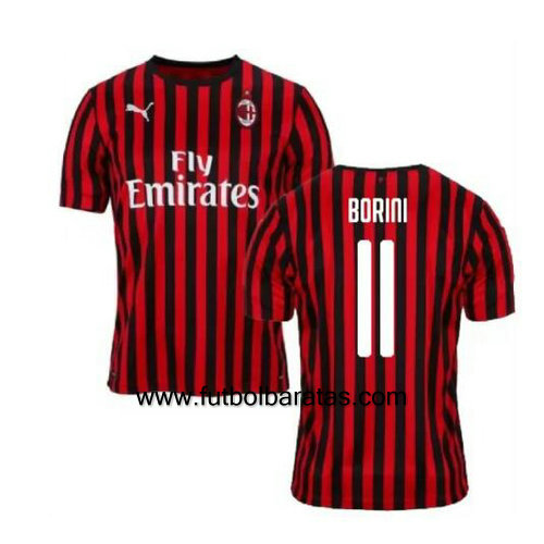 Camiseta BORINI 11 del Ac Milan 2019-2020 Primera Equipacion