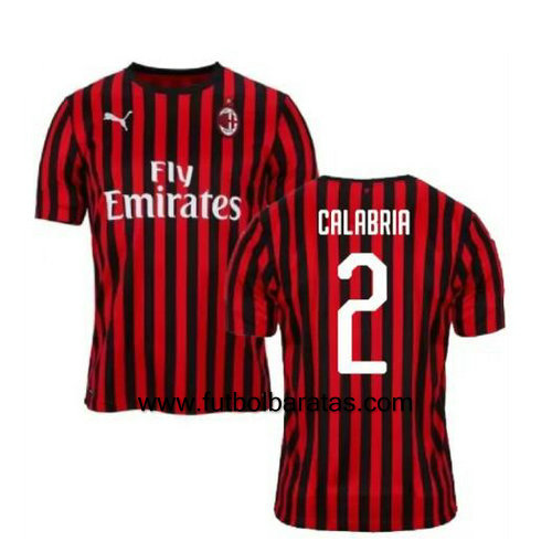 Camiseta CALABRIA 2 del Ac Milan 2019-2020 Primera Equipacion