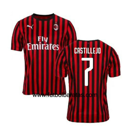Camiseta CASTILLEJO 7 del Ac Milan 2019-2020 Primera Equipacion