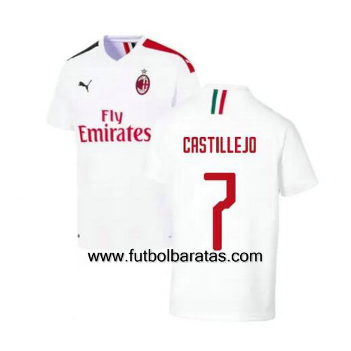 Camiseta CASTILLEJO 7 del Ac Milan 2019-2020 Segunda Equipacion