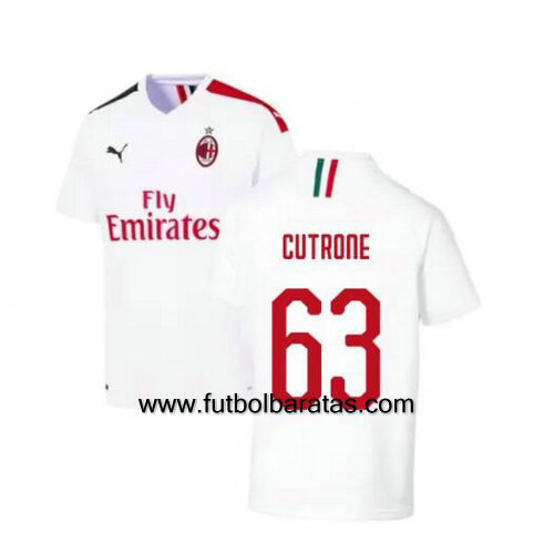 Camiseta CUTRONE 63 del Ac Milan 2019-2020 Segunda Equipacion