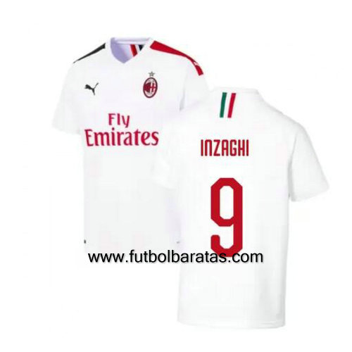 Camiseta INZAGHI 9 del Ac Milan 2019-2020 Segunda Equipacion