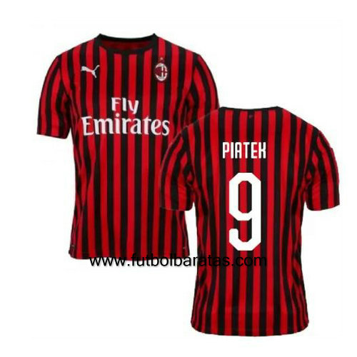 Camiseta PIATEK 9 del Ac Milan 2019-2020 Primera Equipacion