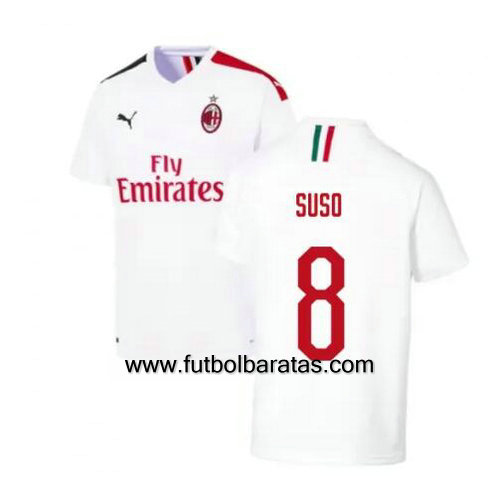 Camiseta SUSO 8 del Ac Milan 2019-2020 Segunda Equipacion