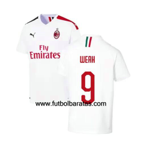 Camiseta WEAH 9 del Ac Milan 2019-2020 Segunda Equipacion