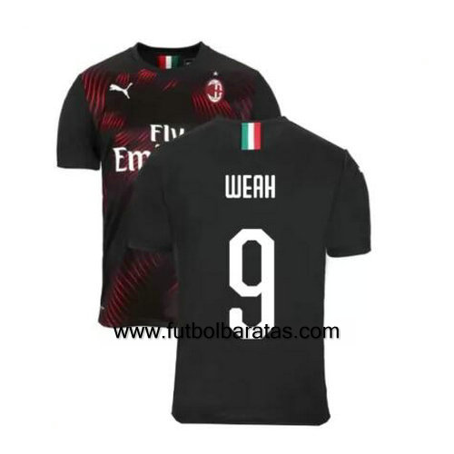 Camiseta WEAH 9 del Ac Milan 2019-2020 Tercera Equipacion