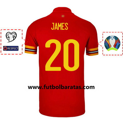 Camiseta james 20 Gales 2020 Primera Equipacion