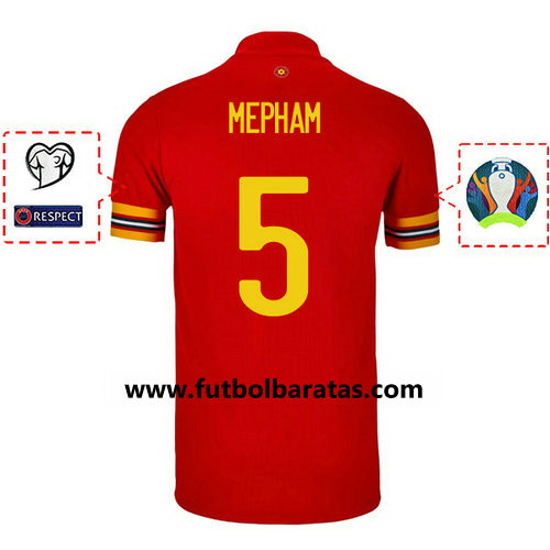 Camiseta mepham 5 Gales 2020 Primera Equipacion