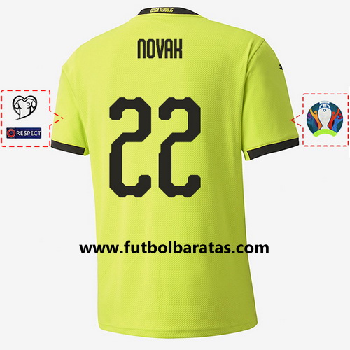 Camiseta novak 22 República Checa 2020 Segunda Equipacion