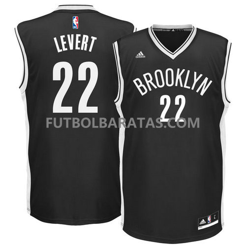 Camiseta numero 22 Levert brooklyn nets 2017 negro