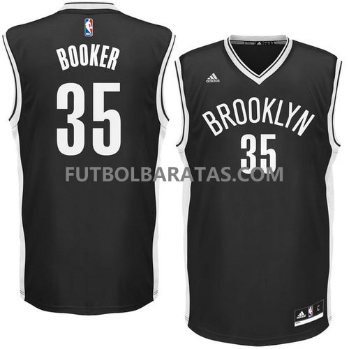 Camiseta numero 35 Booker brooklyn nets 2017 negro