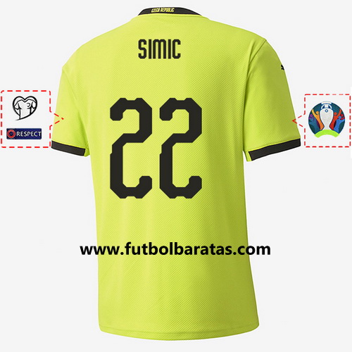 Camiseta simic 22 República Checa 2020 Segunda Equipacion