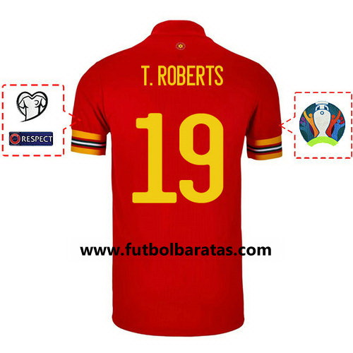 Camiseta t.roberts 19 Gales 2020 Primera Equipacion