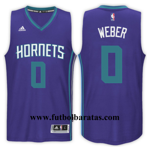 Camiseta 0 weber 2017 charlotte hornets purpura