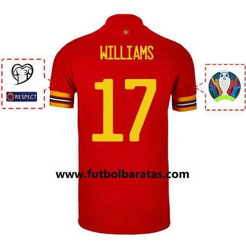 Camiseta williams 17 Gales 2020 Primera Equipacion