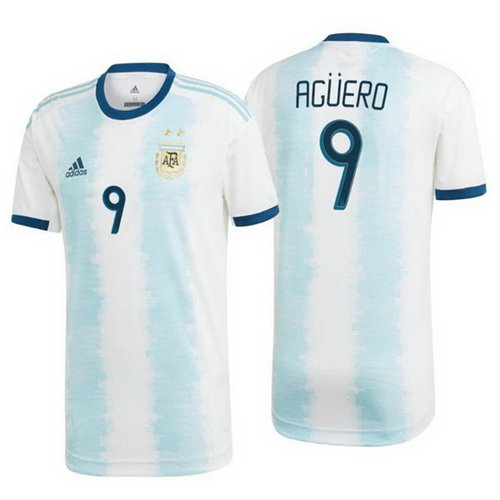 Camisetas Agüero 9 Argentina 2020 Primera Equipacion