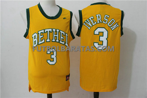 Camisetas Bethei Iverson 3 philadelphia 76ers 2017 amarillo