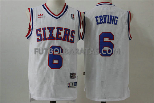 Camisetas Erving 6 Sixers philadelphia 76ers 2017 blanc