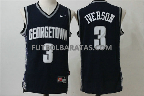 Camisetas Georgetown Iverson 3 philadelphia 76ers 2017 negro