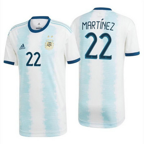 Camisetas Martínez 22 Argentina 2020 Primera Equipacion