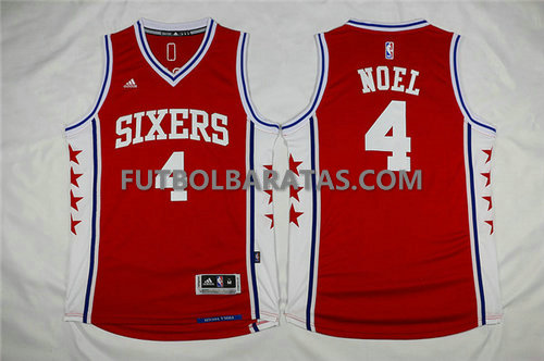 Camisetas Noel 4 Sixers philadelphia 76ers 2017 roja