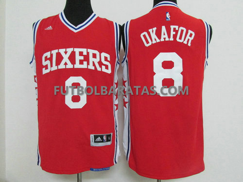 Camisetas Okafor 8 Sixers philadelphia 76ers 2017 roja