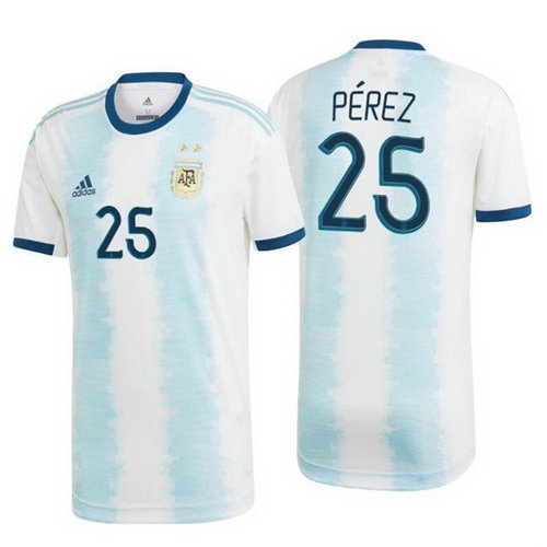 Camisetas Pérez 25 Argentina 2020 Primera Equipacion