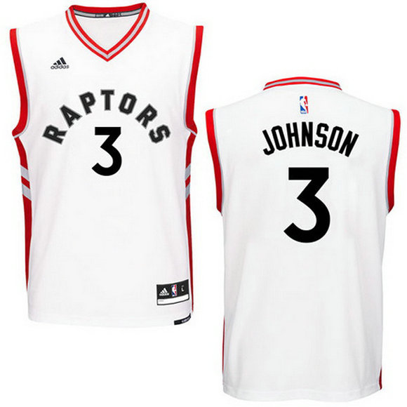 Camisetas baloncesto James Johnson 3 2016 Toronto Raptors Blanca