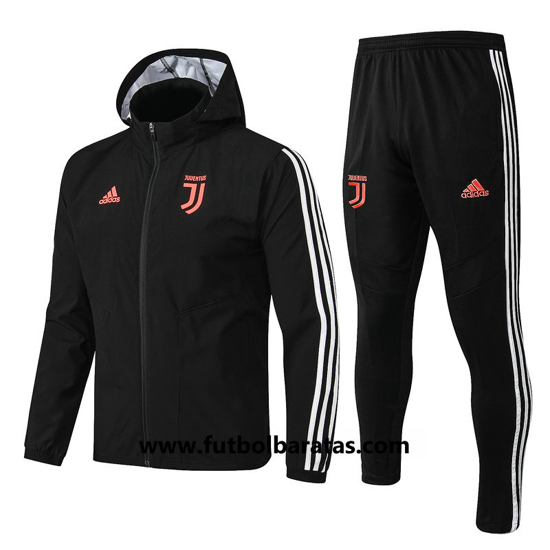 Chandal Encapuchad Juventus 2019-2020 Negro